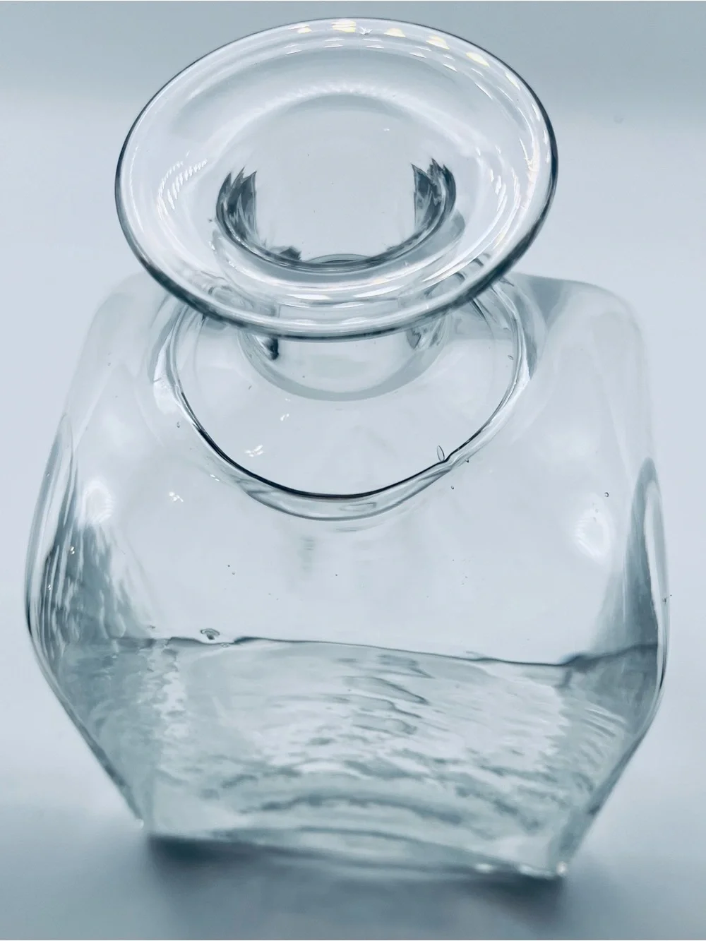 Ship Decanter PAIRPOINT Hand Blown historically prevented from tipping at sea.